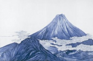 Ornamental Panel “mount Fuji” — Kawamoto Masukichi, Modern Japanese Art