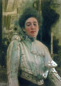 Portrait Of Alexandra Pavlovna Botkina — Ilya Yefimovich Repin