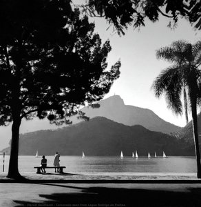 Corcovado seen from Lagoa Rodrigo de Freitas.