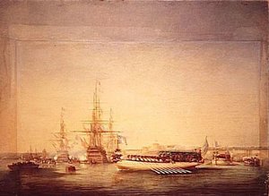 Le Duc Et La Duchesse De Nemours En Rade De Brest.30 Aout 1843 — Jules Achille Noel