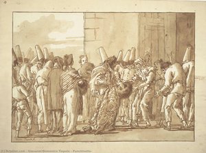 Punchinello — Giovanni Domenico Tiepolo, Rococo Fresco