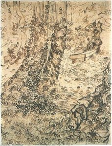 Trees With Ivy — Vincent Willem Van Gogh, Post-impressionism