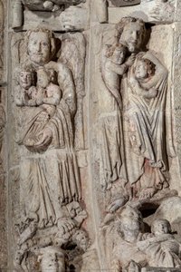Right Arch Of The Portico Of Glory. Iconography Of The Blessed — Master Mateo