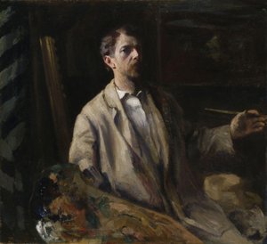 Self-portrait (in The Atelier) — Кároly Ferenczy
