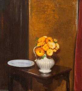 Still Life With Marigolds — Sir William Nicholson