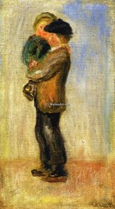 Mann Trägt Einen Jungen — Pierre-auguste Renoir