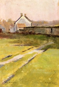 Winter Sunlight, Barbizon — Theodore Robinson