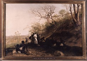 Working A Coal Seam Near Tete — Thomas Baines