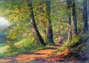 In The Park — Alexei Petrovich Bogoliubov, Impressionism