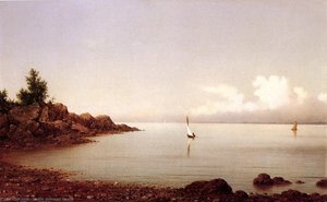 Rocky Shore — Martin Johnson Heade