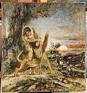Hercule Et Le Lion De Némée — Gustave Moreau