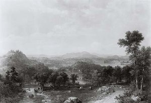Scene Among The Berkshire Hills, (painting) — Asher Brown Durand, Hudson River School