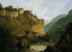 The Convent Of San Cosimato And Part Of The Claudian Aqueduct Near Vicovaro In The Roman Campagna — Joseph Wright Of Derby