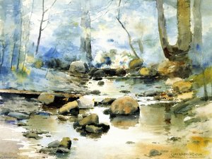 Rocks In A Stream — Charles Warren Eaton