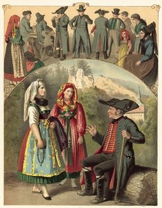 German Costume Bayern Frankische Schweiz — Albert Kretschmer