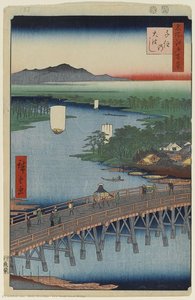 103. Senju Great Bridge — Ando Hiroshige