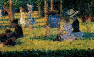 Study For ''a Sunday On The Grande Jatte'' — Georges Pierre Seurat, Neo-impressionist Pointillism