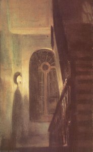 Landing Lights At Night — Adolph Von Menzel
