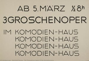 The Threepenny Opera In The Komödienhaus — Reinhold Rossig