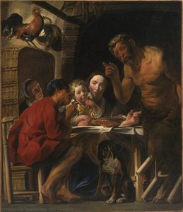 Satyr And Peasant — Jacob Jordaens, Baroque