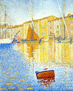 Red Buoy (also Known As Harbour At Saint Tropez) — Paul Signac, Post-impressionism
