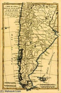 Chile, From The South Of Peru To Cape Horn, From 'atlas De Toutes Les Parties Connues Du Globe Terre — Rigobert Bonne (charles Marie Rigobert Bonne)