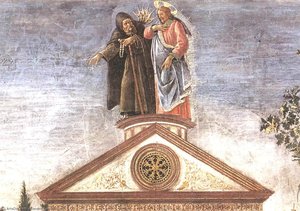Three Temptations Of Christ (detail 5) (cappella Sistina, Vatican) — Sandro Botticelli, Early Renaissance