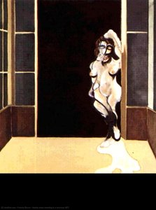 Female Nude Standing In A Doorway 1972 — Френсис Бејкон, Expressionism