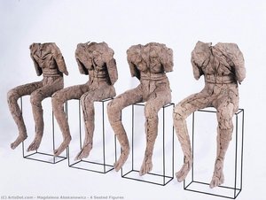 4 Seated Figures — Magdalena Abakanowicz