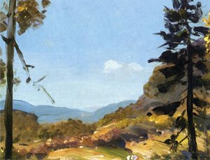 Evening Hills, Catskill Mountains — George Wesley Bellows