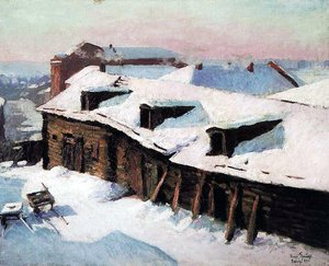 Old Barn In Winter — Igor Emmanuilovich Grabar