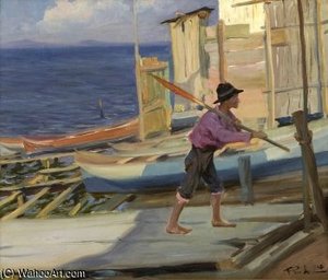 Escena En El Puerto — Francisco Pons Arnau