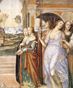 Life Of St Benedict, Scene 19: Benedict Sends Away The Harlots (detail) — Il Sodoma (giovanni Antonio Bazzi)