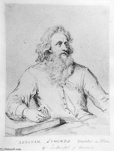 Abraham Symonds, After A Portrait Sir Godfrey Kneller (pen ^ Ink And Wash On Paper) — George Vertue