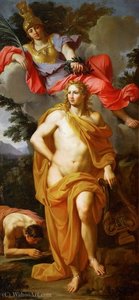 Apollo Crowned By Minerva — Noel Nicolas Coypel