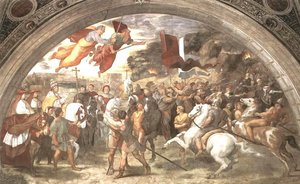 El Encuentro Entre León Magno Y Atila (stanza Di Eliodoro) — Rafael