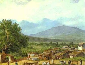 Village Of San Rocco Near The Town Of Corfu — Karl Pavlovič Brjulov