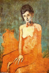 Seated Female Nude — Пабло Пикасо, Proto-cubism