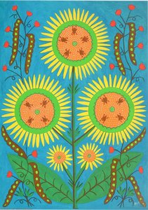 Dear Friends, I Give You The Sun And My Sunny Art — Maria Primachenko