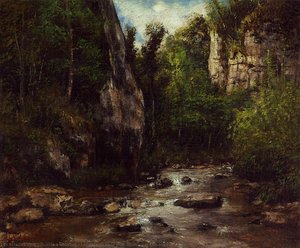 Landscape Near Puit Noir, Near Ornans — Gustave Courbet, Realism
