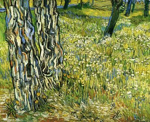 Tree Trunks In The Grass — Vincent Willem Van Gogh, Post-impressionism