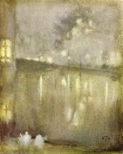 Nocturne: Grey And Gold - Canal, Holland — James Abbott Mcneill Whistler, Impressionism