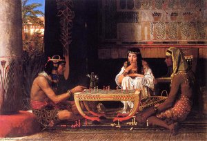 Egyptian Chess Players — Lourens Alma Tadema