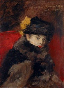 A Lady In A Fur Cape — Jean Louis Forain