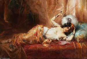 Odalisque A Leventail — Adrien Henri Tanoux