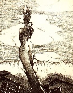 Llustration For Maldoror, Canto Iv — Oscar Dominguez