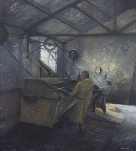 Stan And Chris Derham Stripping Boiled Withies For Buff — Kate Mary Lynch