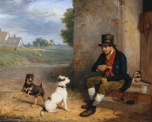 The Rat Catcher And His Dogs — Thomas Woodward