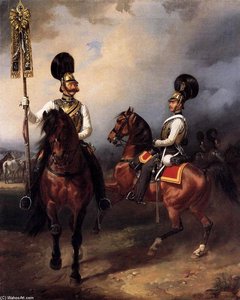 Two Cuirassiers From The Regiment Of Czar Nicholas I — Franz Krüger