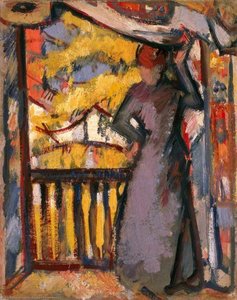 Woman On A Balcony — John Duncan Fergusson